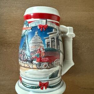 2001 Budweiser Holiday Stein